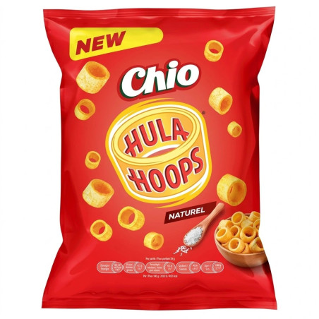 Chips Chio Hula Hoops Naturel 100g anneaux croquants prix discount Province de Liège.
