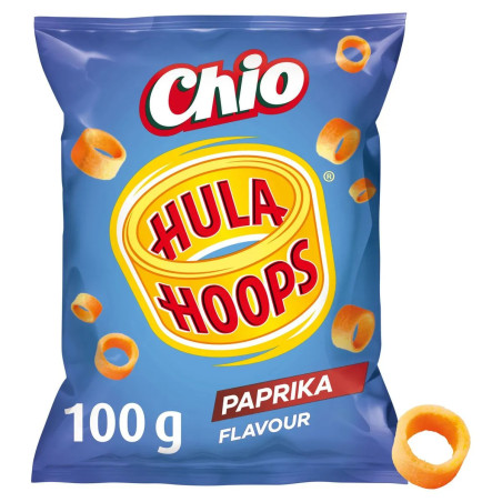 Chips Chio Hula Hoops Paprika 100g anneaux épicés prix discount Province de Liège.