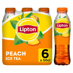 Pack 6 bouteilles 50cl Lipton Ice Tea Pêche non pétillant prix discount Province de Liège.