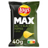 Sachet 40g chips Lay's Max Sel et Poivre ondulées prix discount Province de Liège.