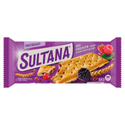 Pack 5 biscuits Sultana fourrés fruits des bois snack croquant prix discount Province de Liège.