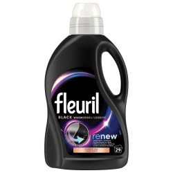 Bidon lessive Fleuril Black 1,305L 29 doses protection du noir prix discount Liège.