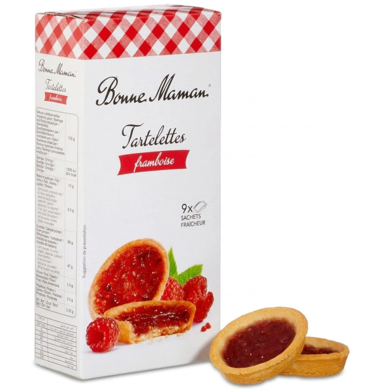 Tartelettes Bonne Maman framboise 135g sablé gourmand prix discount Liège.