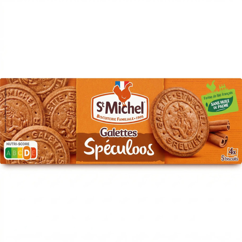 Biscuits Galettes St-Michel au spéculoos 130g croustillants prix discount Province de Liège.