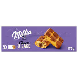 Pack 5 gâteaux individuels Milka Choco & Cake 35g chocolat au lait alpin prix discount Liège.