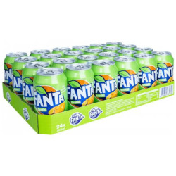 Plateau 24 canettes 33cl Fanta Exotic Import boisson tropicale pétillante prix discount.