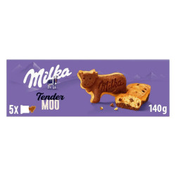 Boîte 5 gâteaux individuels Milka Tender Moo moelleux chocolat au lait Alpin prix discount Liège.