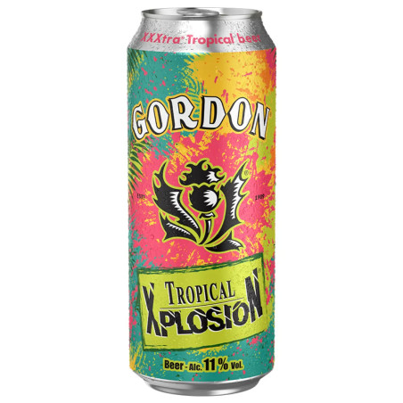 Canette 50cl Gordon Xplosion Tropical bière forte 11% alc prix discount Liège.