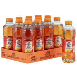 Pack 12 bouteilles 50cl San Benedetto Thé Pêche iced tea italien prix discount Liège.