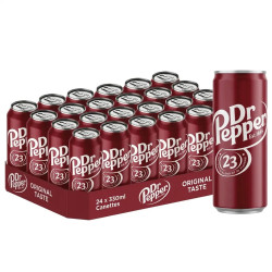 Carton 24 canettes 33cl Dr Pepper Cola original 23 saveurs prix discount Liège.