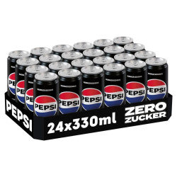 Carton 24 canettes 33cl Pepsi Zéro Sugar boisson pétillante sans sucre prix discount Liège.