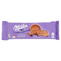Biscuits gaufrettes Milka Choco Wafer 150g enrobage chocolat au lait alpin prix discount Liège.