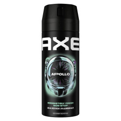 Axe Apollo Déodorant Spray 150ml parfum sauge et bois de cèdre prix discount Liège.