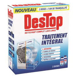 Pack 2 flacons 250ml Destop Nettoyant Lave-Linge hygiène totale prix discount Liège.