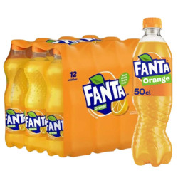 Pack 12 bouteilles 50cl Fanta Orange Import boisson pétillante orange prix discount Liège.