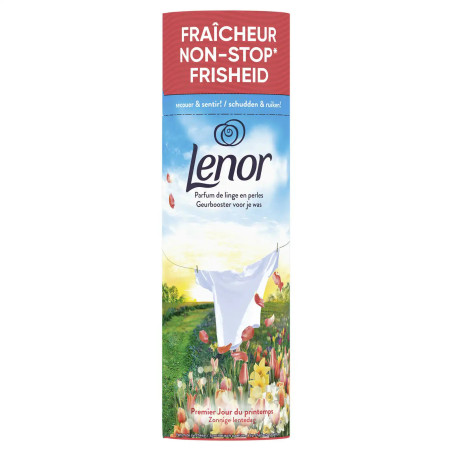 Perles de parfum de linge Lenor Premier Jour du Printemps 240g prix discount Liège.