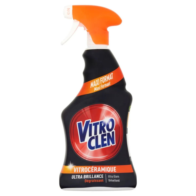 Spray Vitro Clen Ultra Brillance 450ml dégraissant vitrocéramique prix discount Liège.