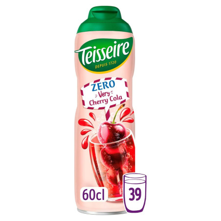 Teisseire Zero Cherry Cola 60cl | Sirop sans Sucre au Meilleur Prix Liège