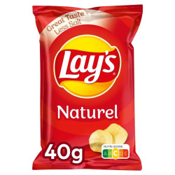Lay's Naturel Sel Chips 40 Gr