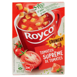 Royco Crunchy Suprême de Tomates Soupe Instantanée en Sachet 3x20,7 Gr