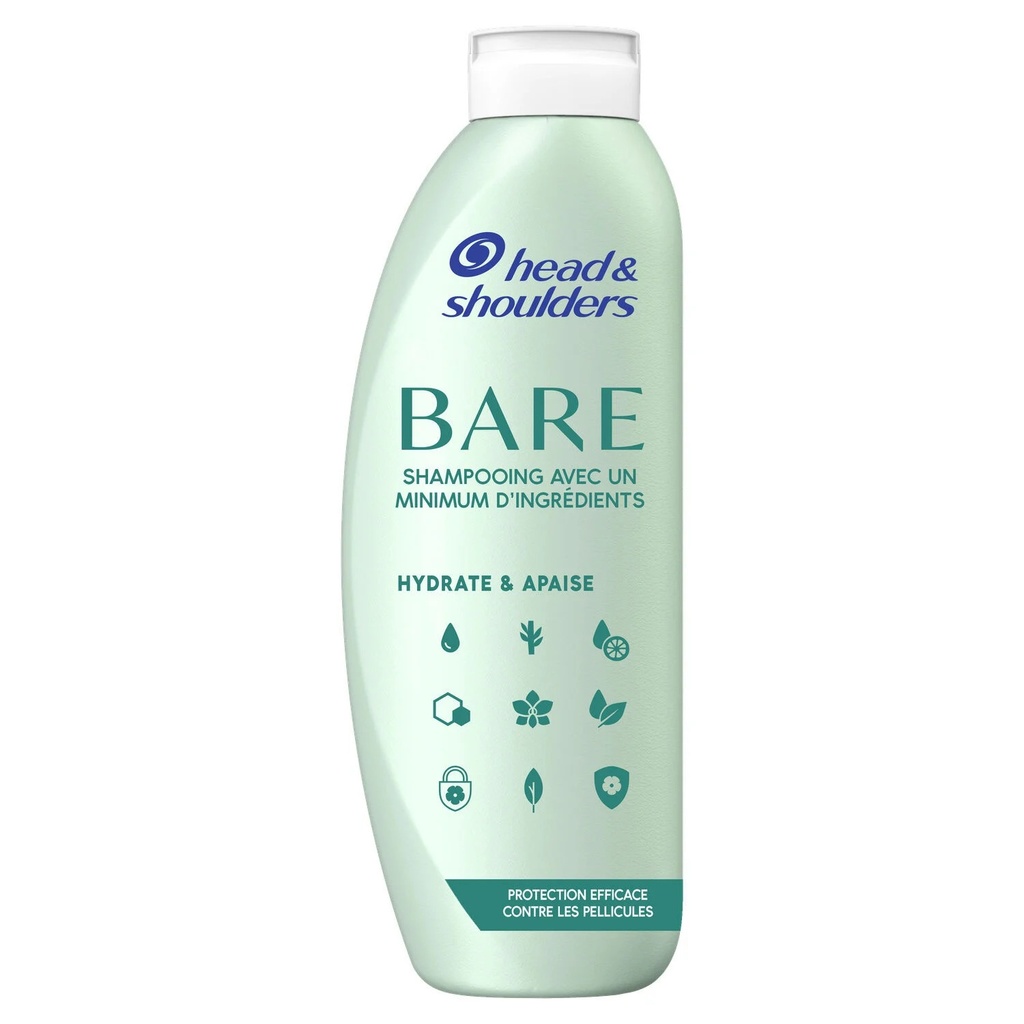 Head & Shoulders Bare Hydrate & Apaise Shampoing 400 Ml
