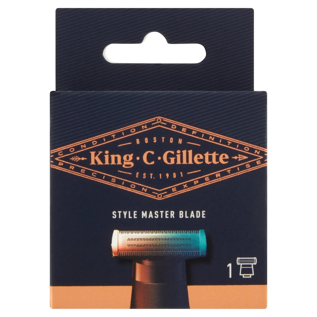 King C Gillette Style Master Lame 1 Pièce