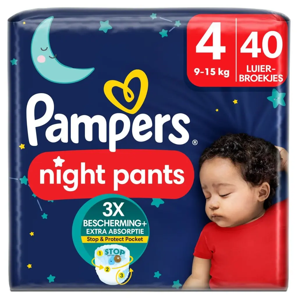 Pampers Baby-Dry Night Pants Taille 4 - 40 Pièces