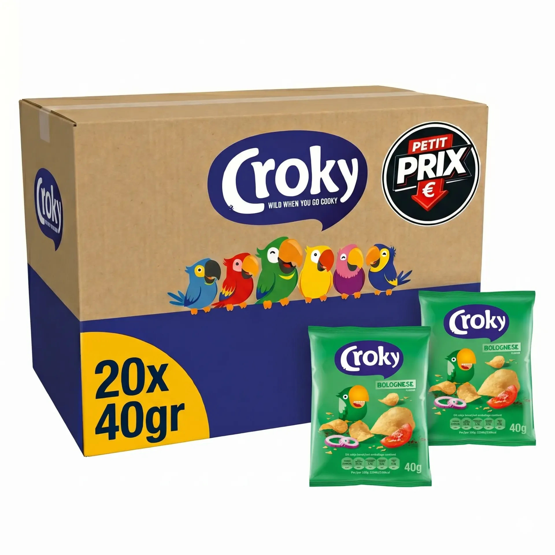 Croky Bolognese Chips 20x40 Gr