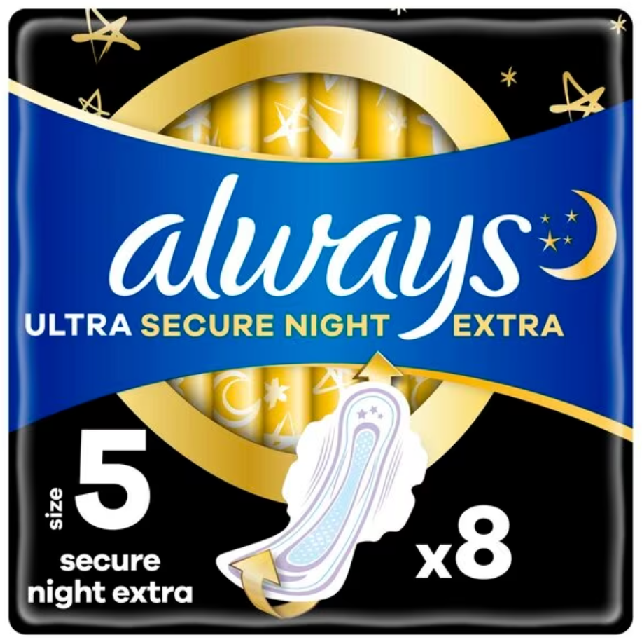 Always Ultra Secure Night Extra 8 Pièces