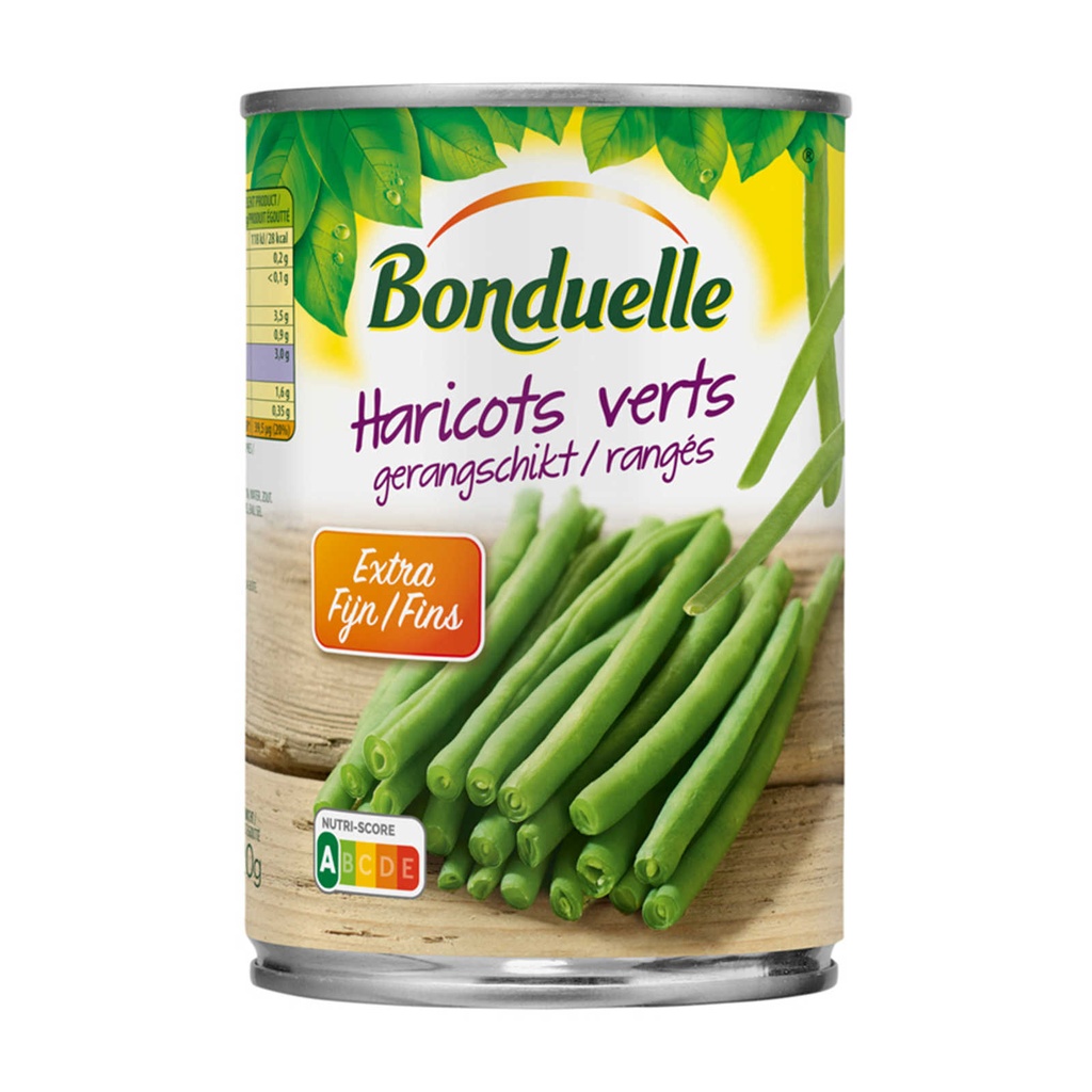 Bonduelle Haricots Verts Rangés Extra Fins 220 Gr