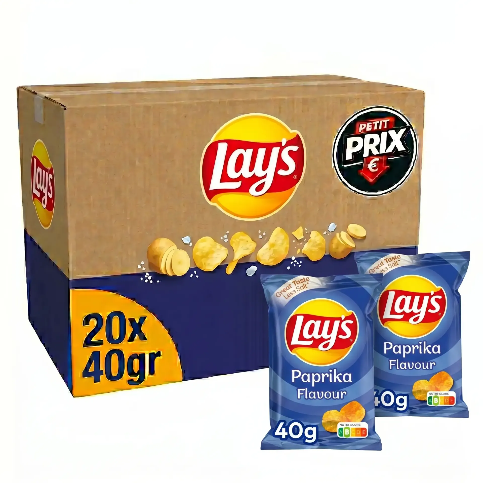 [LAY002] Lay's Paprika Chips 20x40 Gr