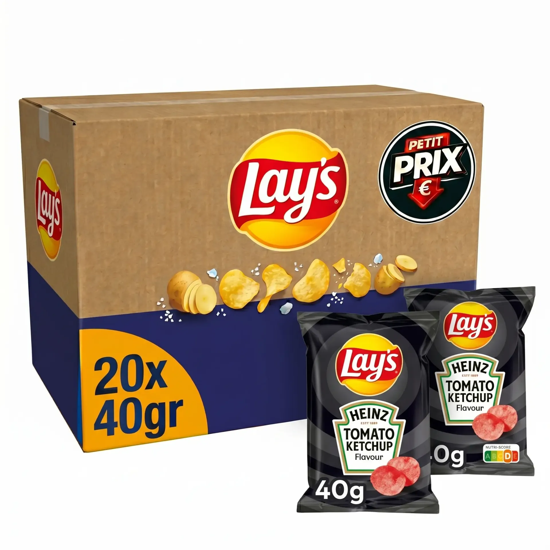 Lay's Heinz Tomato Ketchup Chips 20x40 Gr