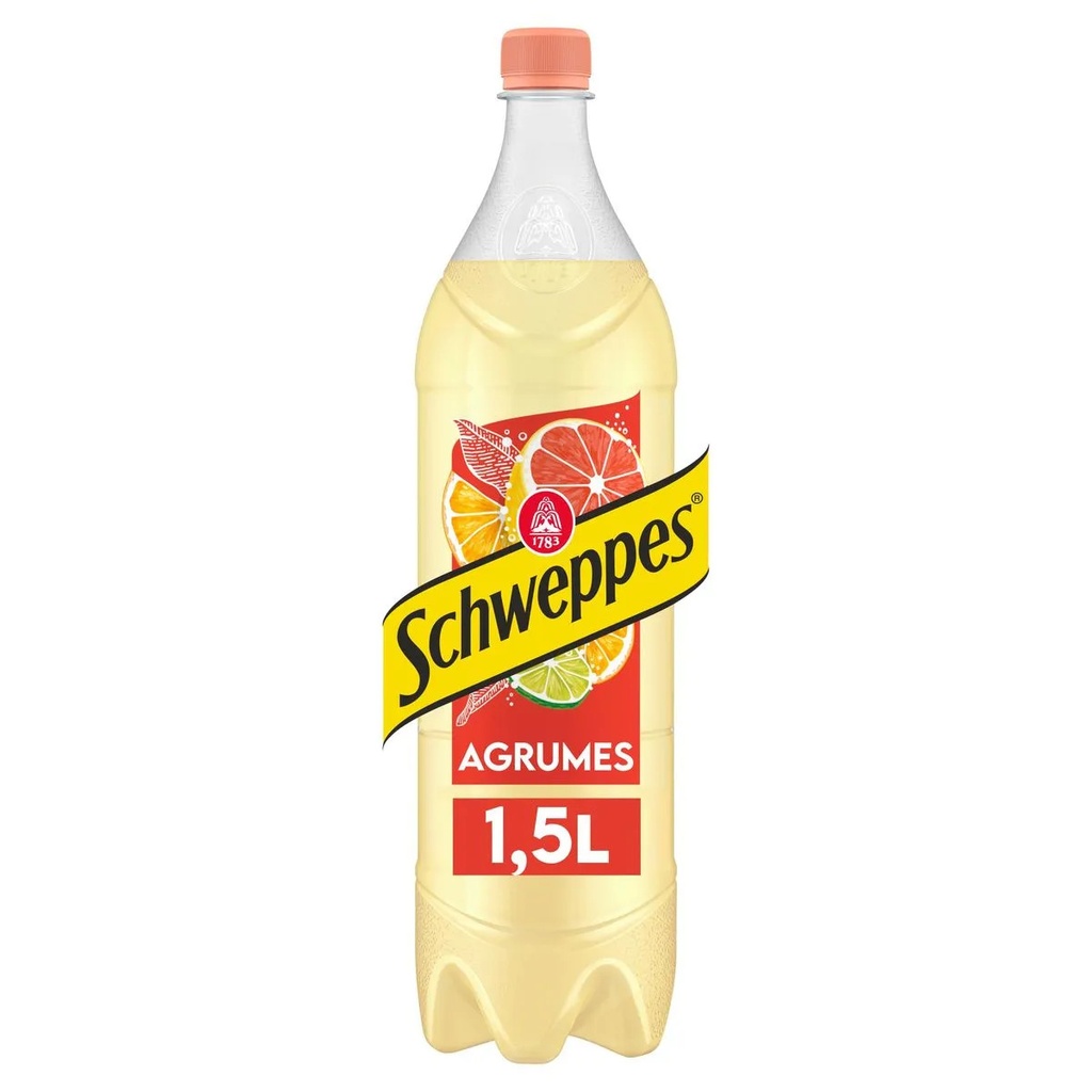 Schweppes Agrumes Bouteille 1,5 Litre