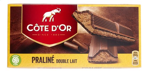 Côte d'Or Double Lait Tablette de Chocolat 200 Gr