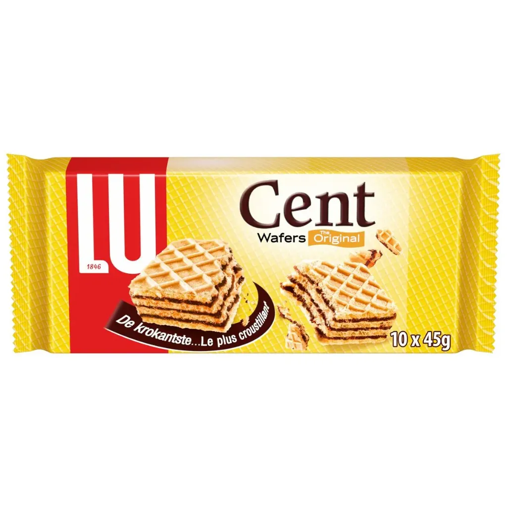 Lu Cent Wafers Biscuits Chocolat 10x45 Gr
