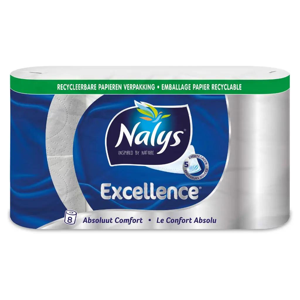 Nalys Excellence Papier-Toilette 8 Rouleaux