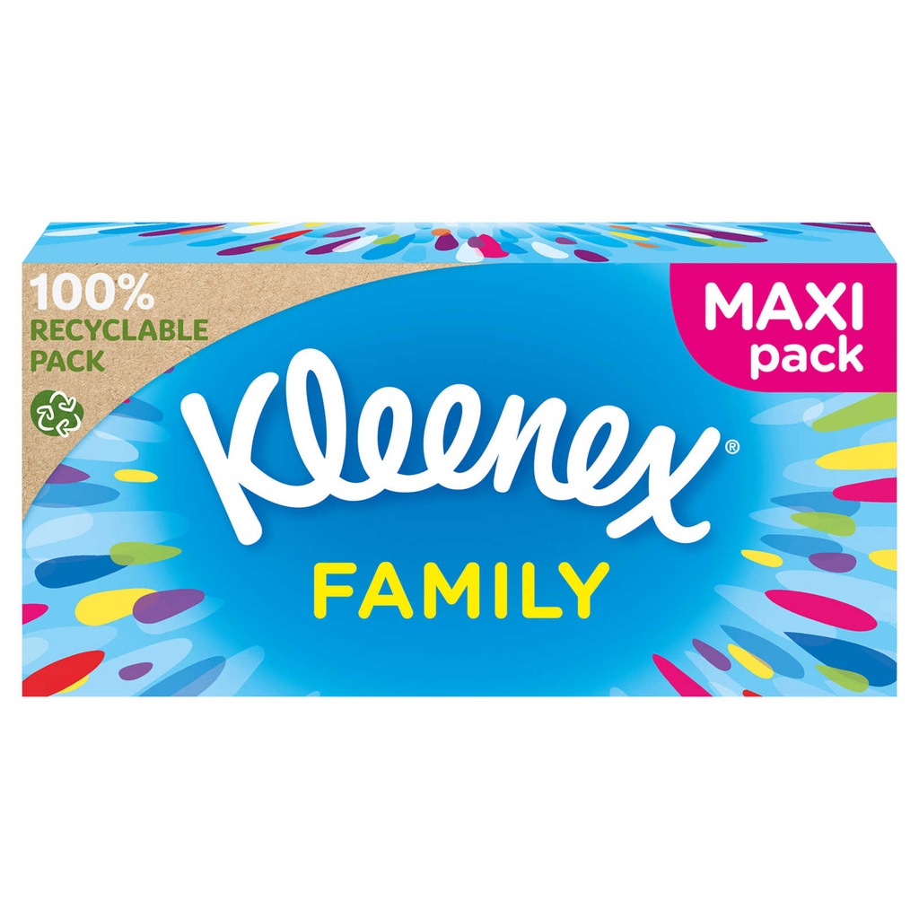 Kleenex Family Box Mouchoirs 128 Pièces