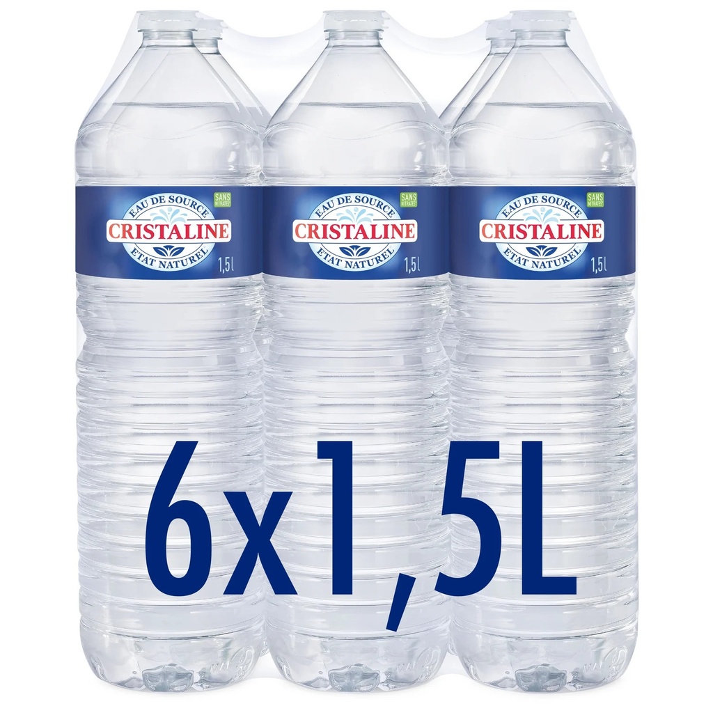 Cristaline Eau Plate 6x1,5 L