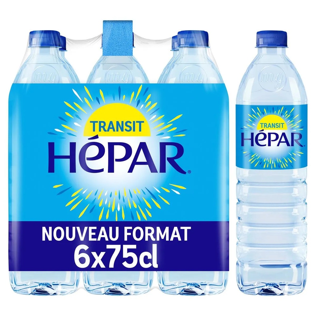 Hépar Eau Plate Bouteille 6x75 Cl