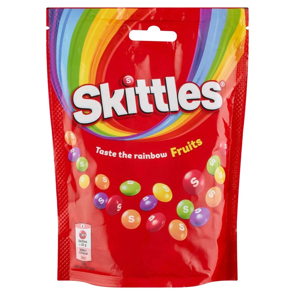 Skittles Fruits Bonbons Sachet 152 Gr
