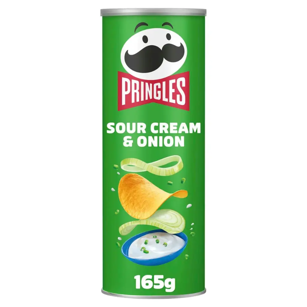 Pringles Sour Cream & Onion Chips 165 Gr