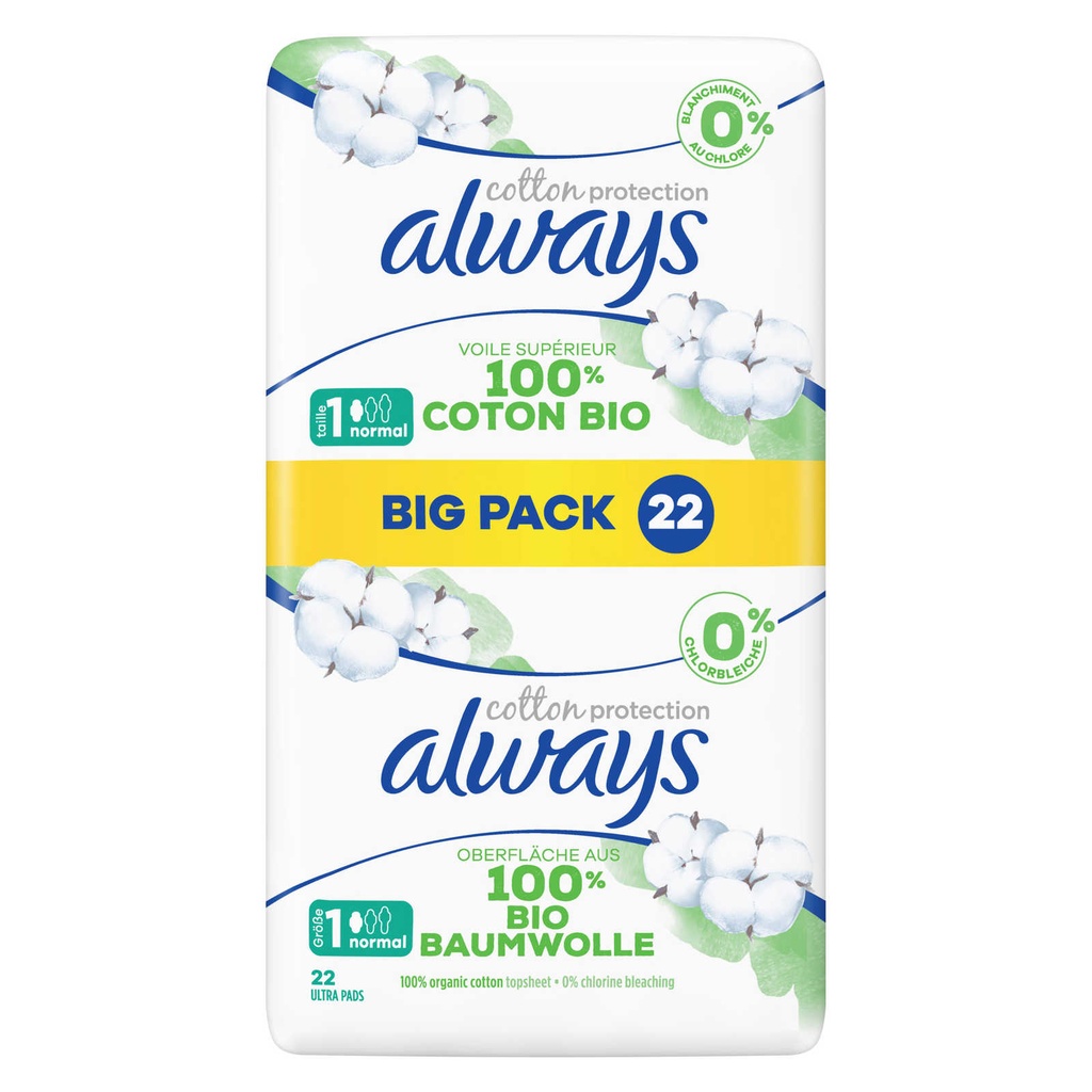 Always Cotton Protection Normal 22 Pièces