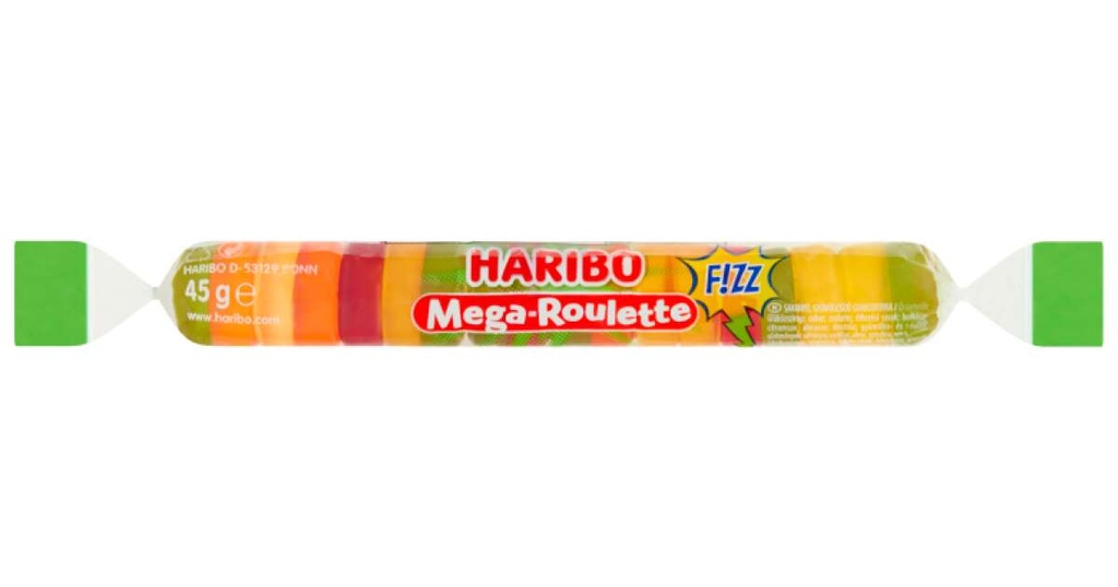 Haribo Mega Roulette Fruit Fizz 45 Gr