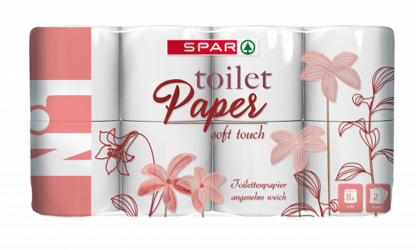 Spar Soft Touch Papier-Toilette 8 Rouleaux
