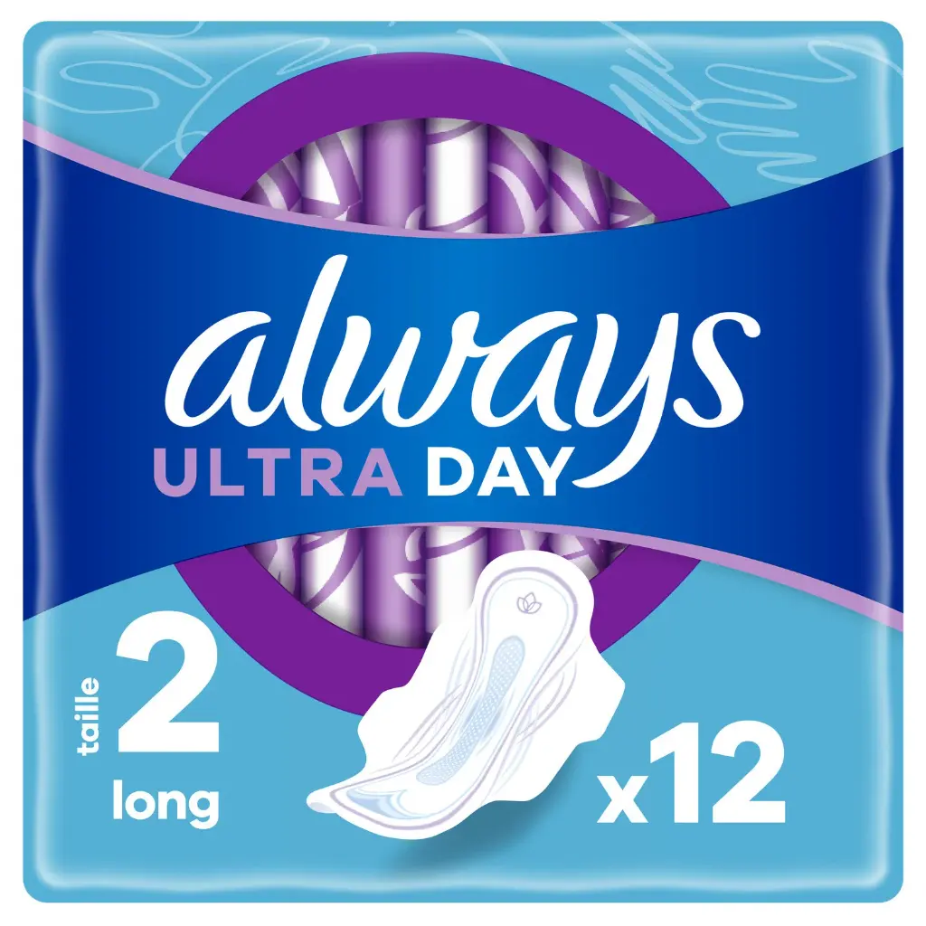 Always Ultra Day Long Serviettes Hygiéniques 12 Pièces