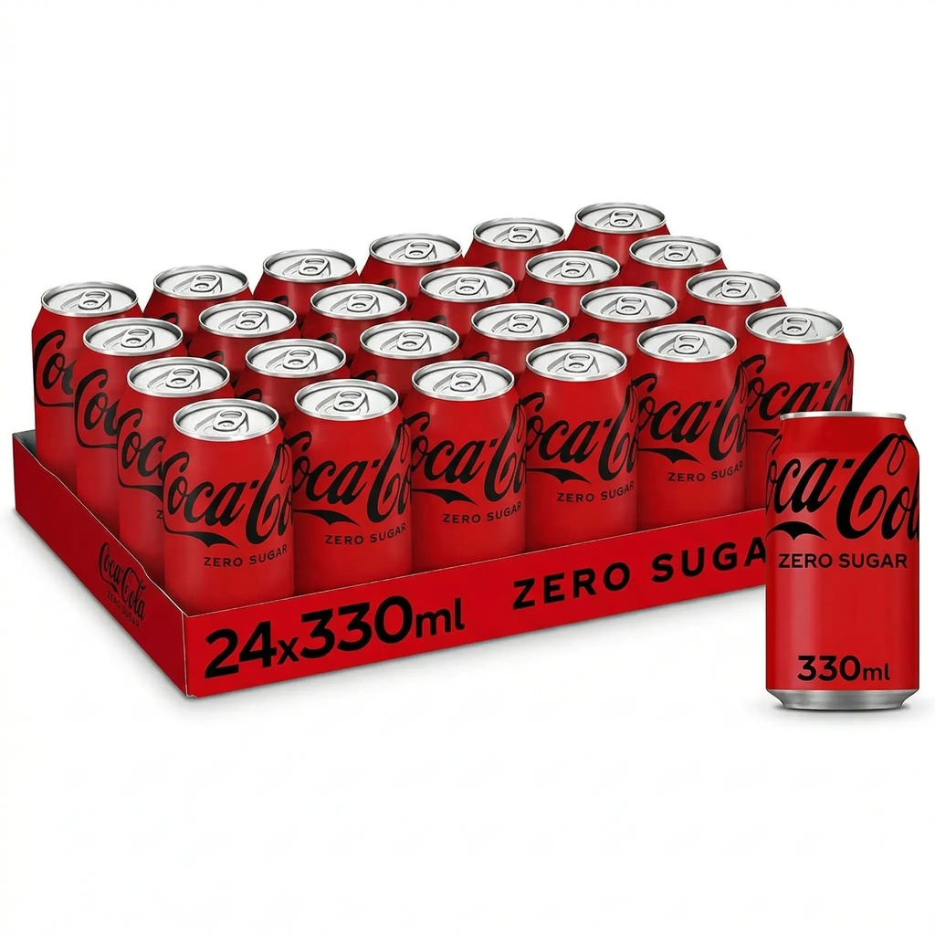 Coca-Cola Zero Sugar FAT Canette Import 24x33 Cl