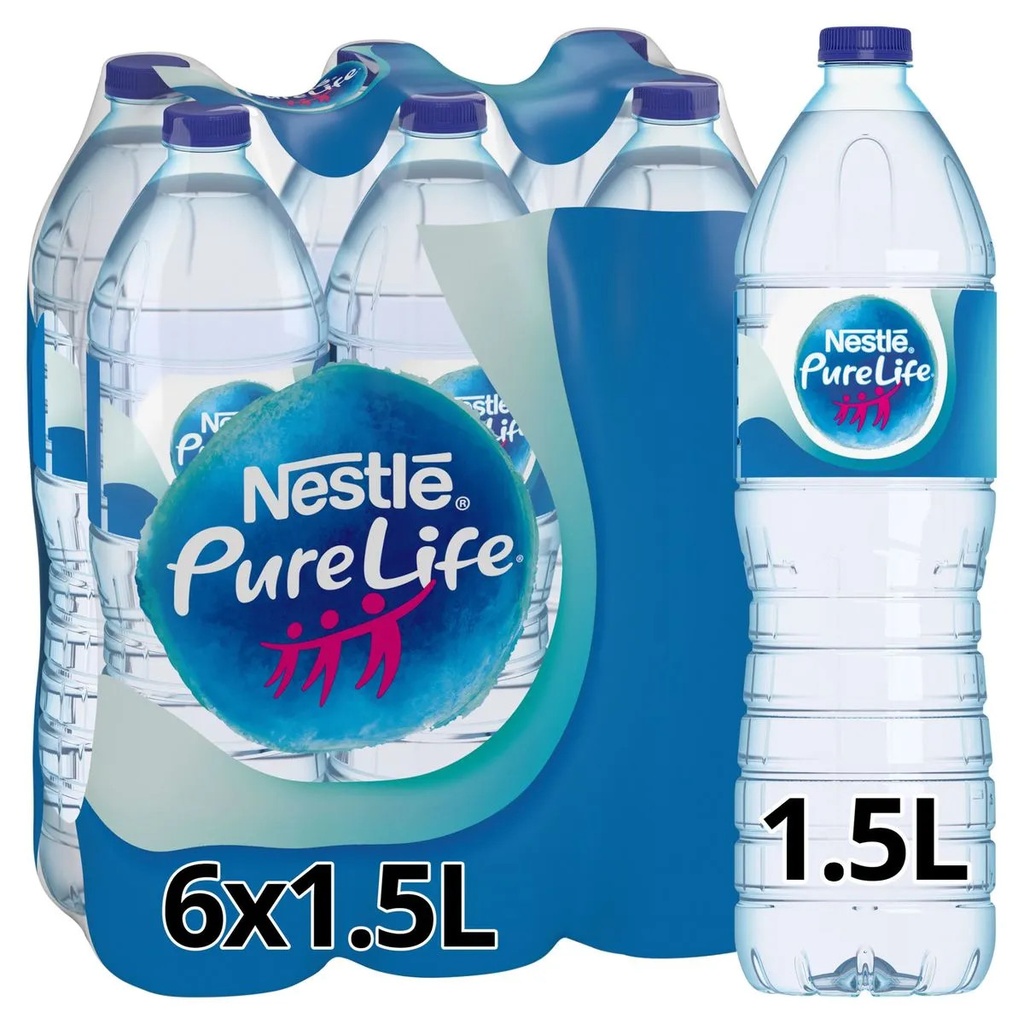 Nestlé Pure Life Eau Plate Bouteille 6x1,5 L
