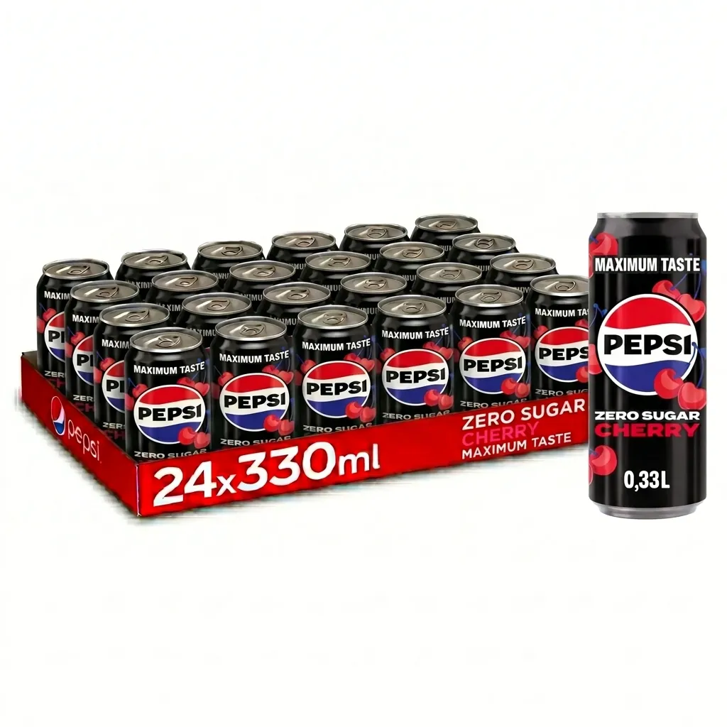 Pepsi Zero Sugar Cherry BE Canette 24x33 Cl