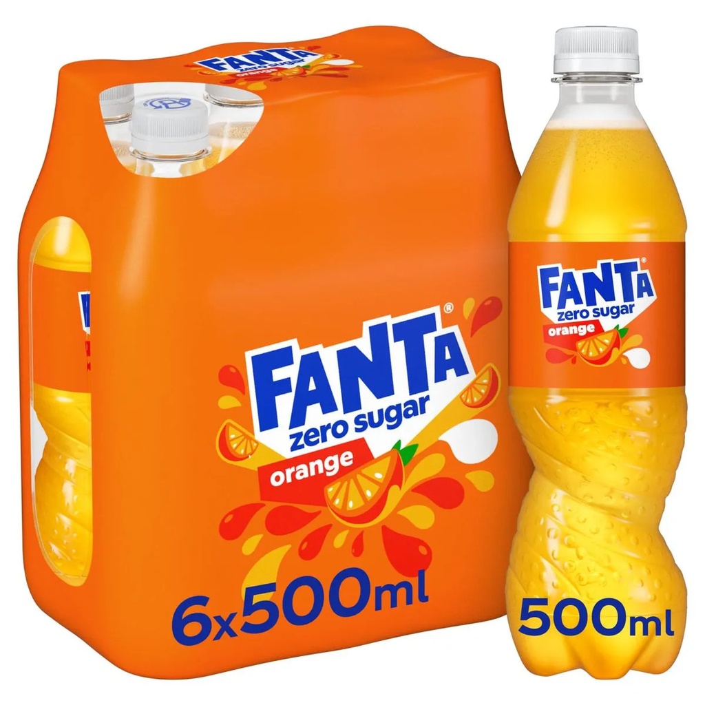 Fanta Orange Zero Sugar Bouteille 6x50 Cl