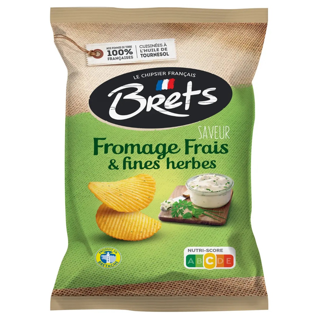 Brets Fromage Frais & Fines Herbes Chips 125 Gr